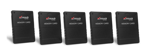 Kit 5 Memory Card 8mb Para Playstation 2 Máximo Desempenho