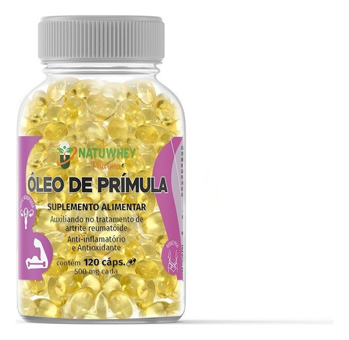 Aceite de onagra, 500 mg, 120 cápsulas contra el acné, 1 bote