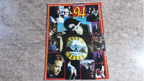 Calendario 94. Guns Roses. 12 Posters.