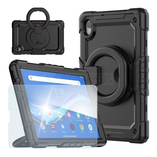 Mica + Correa Uso Rudo Lenovo Tab K10 10.3 2021 Tb-x6c6f 