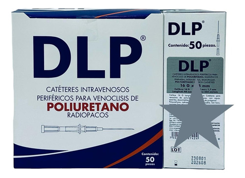 Cateter Intravenoso Para Venoclisis Dl 16g X 48mm C/50