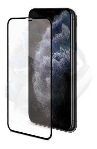 Protector Pantalla iPhone XR Vidrio Templado Borde Negro 9h