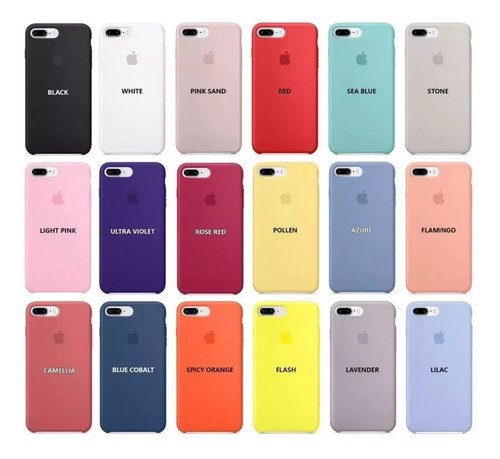 Funda Silicone Case iPhone 8 7 Plus 5s Se 6 6s Original
