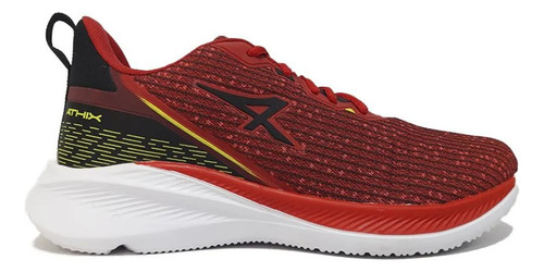 Zapatillas Running Hombre Athix Soma Rojo Negro