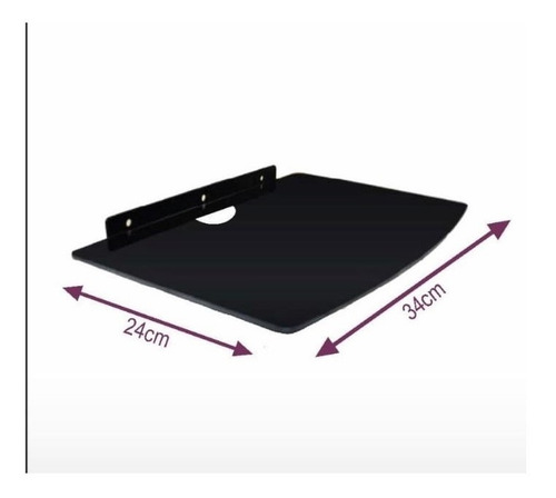 Imagen 1 de 7 de Repisa Flotante Sencilla Dvd Blue Ray Soporte Vidrio Templad