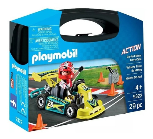 Playmobil Maletin Go Kart 9322 Linea Action Ink 