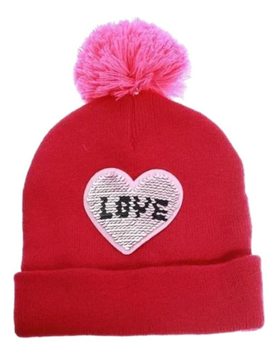 Gorro Infantil Pompon Corazon Love 29006 Maple Envio Rapido