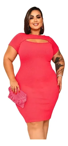 Vestido Colado Aberto Na Perna MercadoLivre