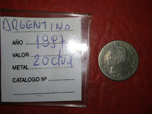 Moneda De * Argentina * 20 Centavos  - Año 1897