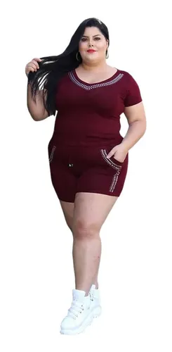 Roupas Femininas Conjunto Shorts E Blusa Moda Ver o 2019
