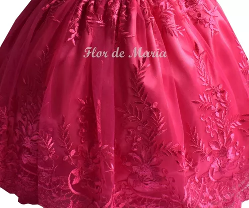 Vestido Social Festa Infantil Beagle Rosa Barbie Core - - Amourele