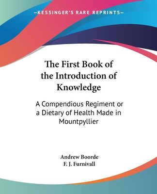 Libro The First Book Of The Introduction Of Knowledge: A ...