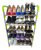 Comprar Kit 2 Zapateras 15 Pares Armable 5 Niveles Organizador Rack Color Verde