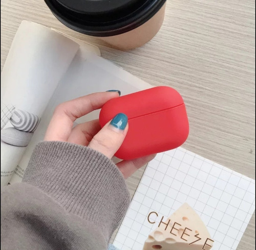 Estuche Forro Protector AirPods Pro Silicona Colores