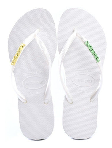 Chinelo Havaianas Slim Com Placa Havaianas Colors Brasil