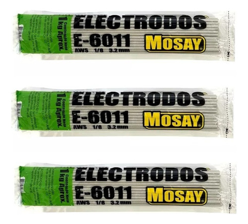 Electrodos De Soldadura 6011 Mosay 1/8 , 3 Kilos