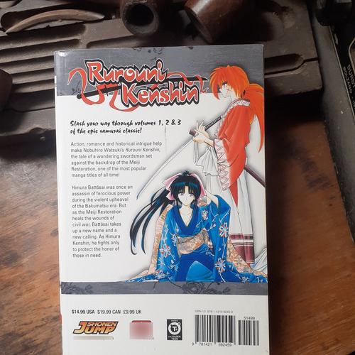 Rurouni Kenshin Vol 1, 2 & 3/ Nobuhiro Watsuki - Ingles