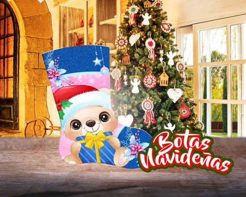 Diseños Para Estampar Sublimar Botas Navideñas P199