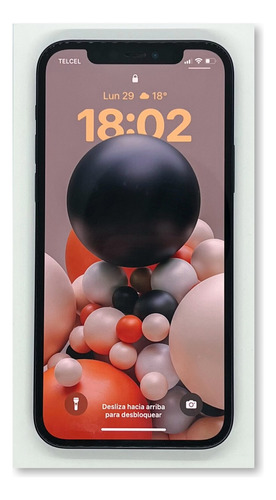 Apple iPhone 12 (128 Gb) Negro + Apple Earpods + Adaptador Audífonos +  3 Cases