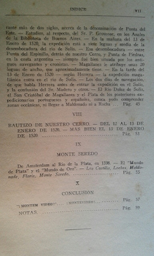 Origen Del Nombre Montevideo Carlos Travieso (Usado)
