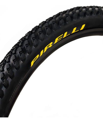Llanta Para Bicicleta Pirelli Scorpion 26x2.0 Alambre Color Negro/amarillo