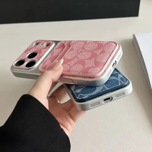 Capa Coach De Couro Funda Luxury Change Para iPhone 17 Com C