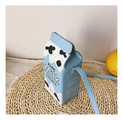 Billetera De Caja De Leche Fruta Encantadora Plátano Fresa