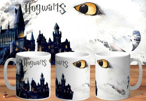 Taza - Tazón De Ceramica Harry Potter Hogwarts Art Hd