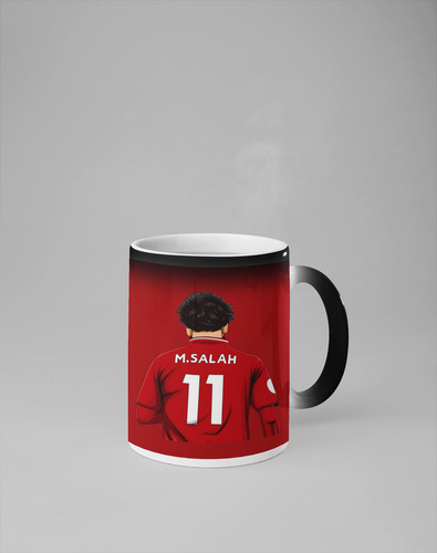 Taza Mágica Mohamed Salah Liverpool Fc Termosensible 320 Ml Mohamed Salah
