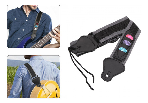 2 Correa De Guitarra Con 3 PĂșas De Guitarra Ocio Suave