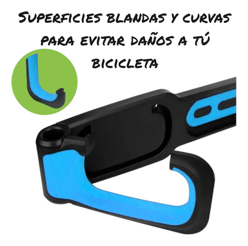 Rack De Pared Para Bicicleta / Soporte De Bicicleta / Gancho Color Negro