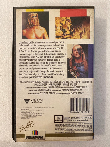 Vhs Beastmaster 2 El Señor De Las Bestias 2 Wings Hauser (Usado)