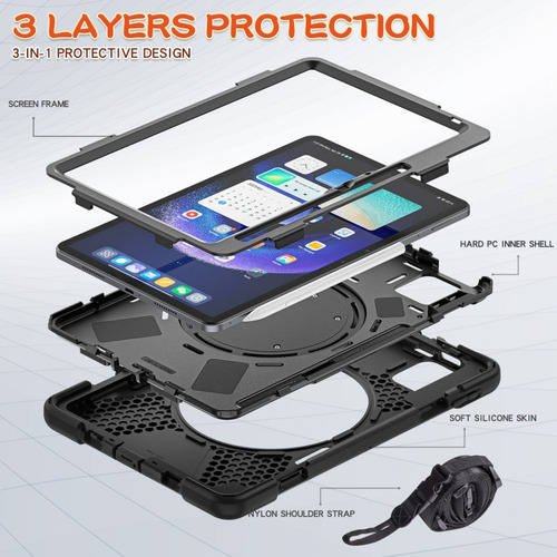 Funda De Silicona For Tablet Xiaomi Pad 6/6 Pro(negro) ,