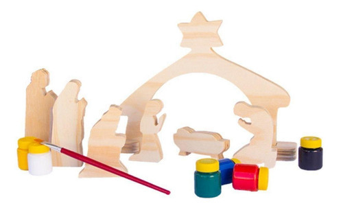 Presépio De Natal Para Colorir E Decorar Fábrika Dos Sonho