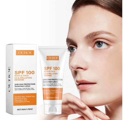 La Loción De Protección Facial Ouhoe Aísla Los Rayos Uv Y An