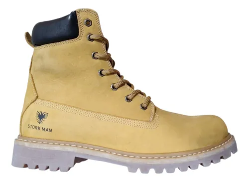 Borcegos Hombre Stork Man Cuero Acordonado Cierre Absolut