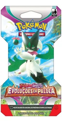 Booster Box Evoluções em Paldea Cartas Pokémon Tcg Copag