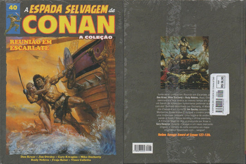 Livro Hq A Espada Selvagem De Conan - Número 40 - Capa Dura, Edição De Luxo Panini - Novo, Lacrado