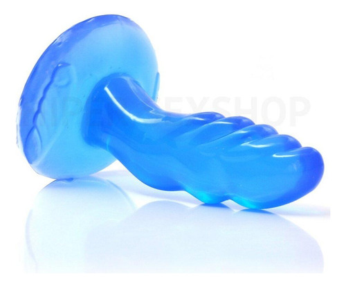 Plug Anal Finger Type Azul 11 Cm X 3 Cm - Azul
