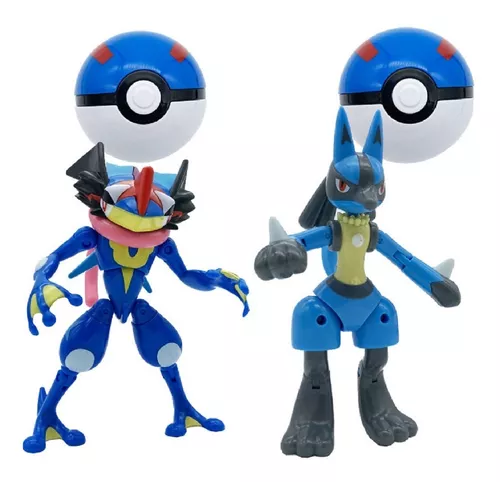 Brinquedo Pokemon Dentro Pokebola Mewtwo Lucario Greninja - paki