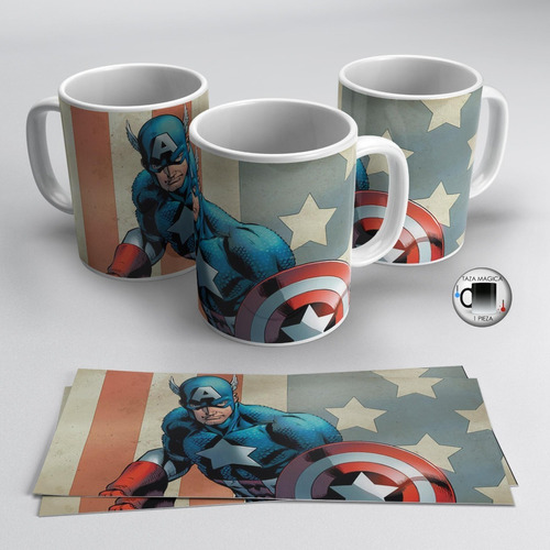 Taza Magica 11 Oz / Capitán América , M01 (1 Pz)