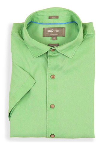 Camisa M/c Rockford Shr-weekend-spm22 New Green Para Hombre