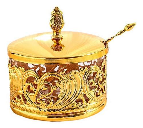 Azucarero Con Tapa, Tarro Decorativo De Lujo, Retro A Prueba