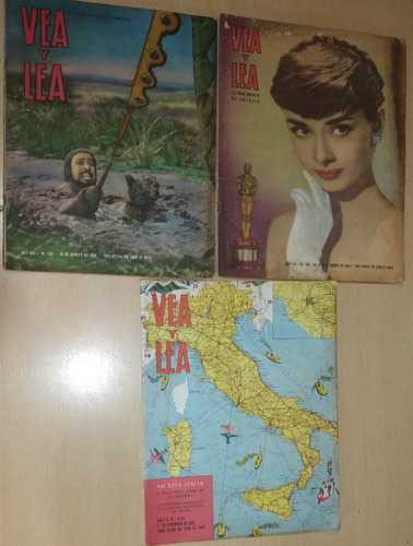 Lote De 3 Revistas Vea Y Lea Año 1954 Y 1955