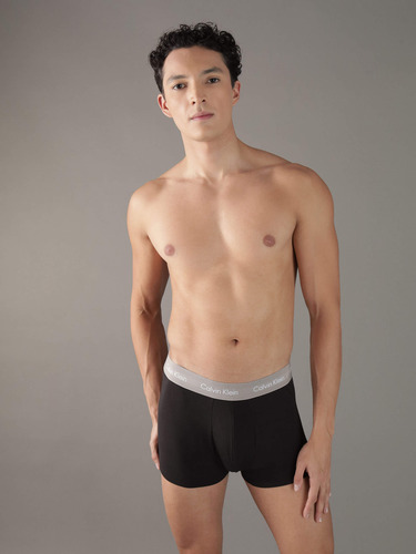 Trunks Multicolor Calvin Klein Cotton Stretch Pack 3 Hombre