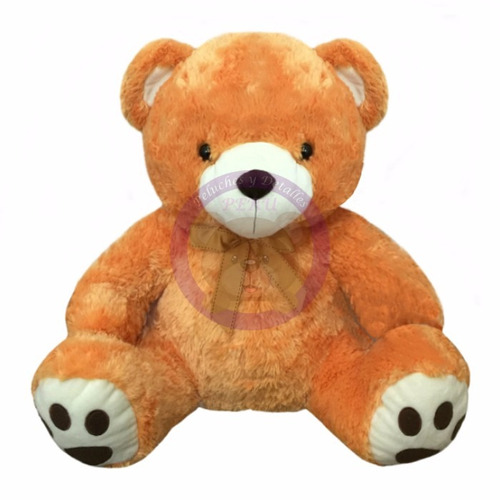 Peluche Oso Naranja 85 Cm - Importado - Hipoalergénico