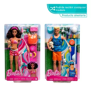 Muñeca Barbie Fashion & Beauty Día De Surf Y Playa Surtido