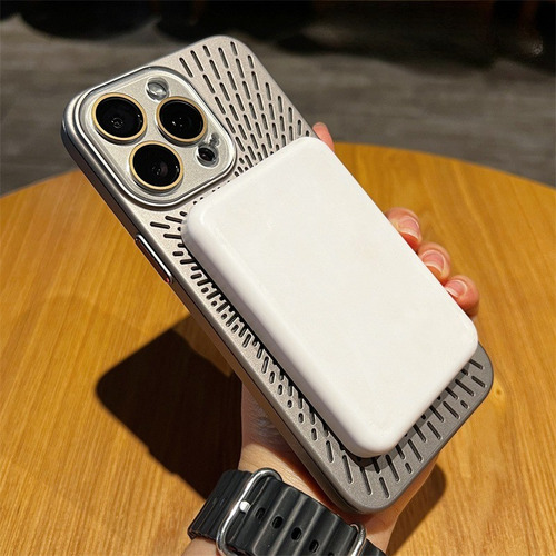 Funda De Teléfono Ultradelgada Y Transpirable Para iPhone 16, 14, 13, 12, 15 Pro Max Plus, Magsafe, Con Cargador Inalámbrico Magnético