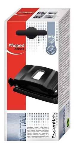Perforadora Maped Metalica Essential 10/12 Hojas Escritorio