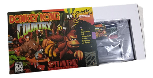 Donkey Kong Country Dkc En Caja Para Super Nintendo, Repro